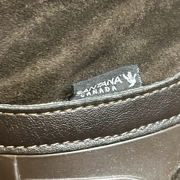 Santana Canada Waterproof Boots Cayley Suede / Rubber Brown Rain Boots Size 8 - Picture 6 of 16